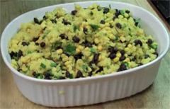 Black Beans Corn and Yellow Rice