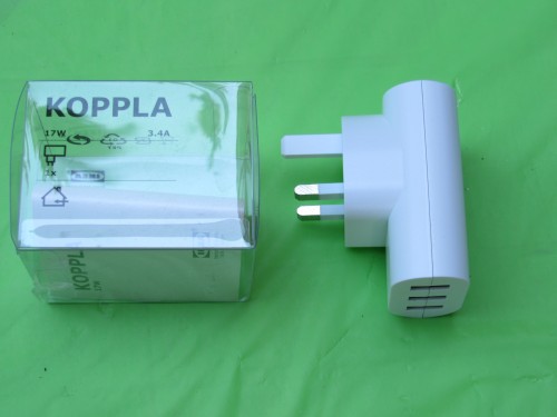 KOPPLA usb charger lets us charge up to 3 devices