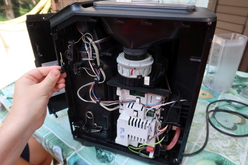 eq 300 siemens coffee machine from inside