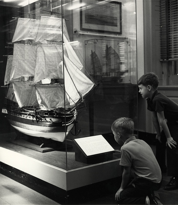 Young visitors to the Museum, 1971