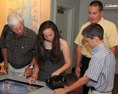 Map Room interactive in the Library's new permanent exhibit
