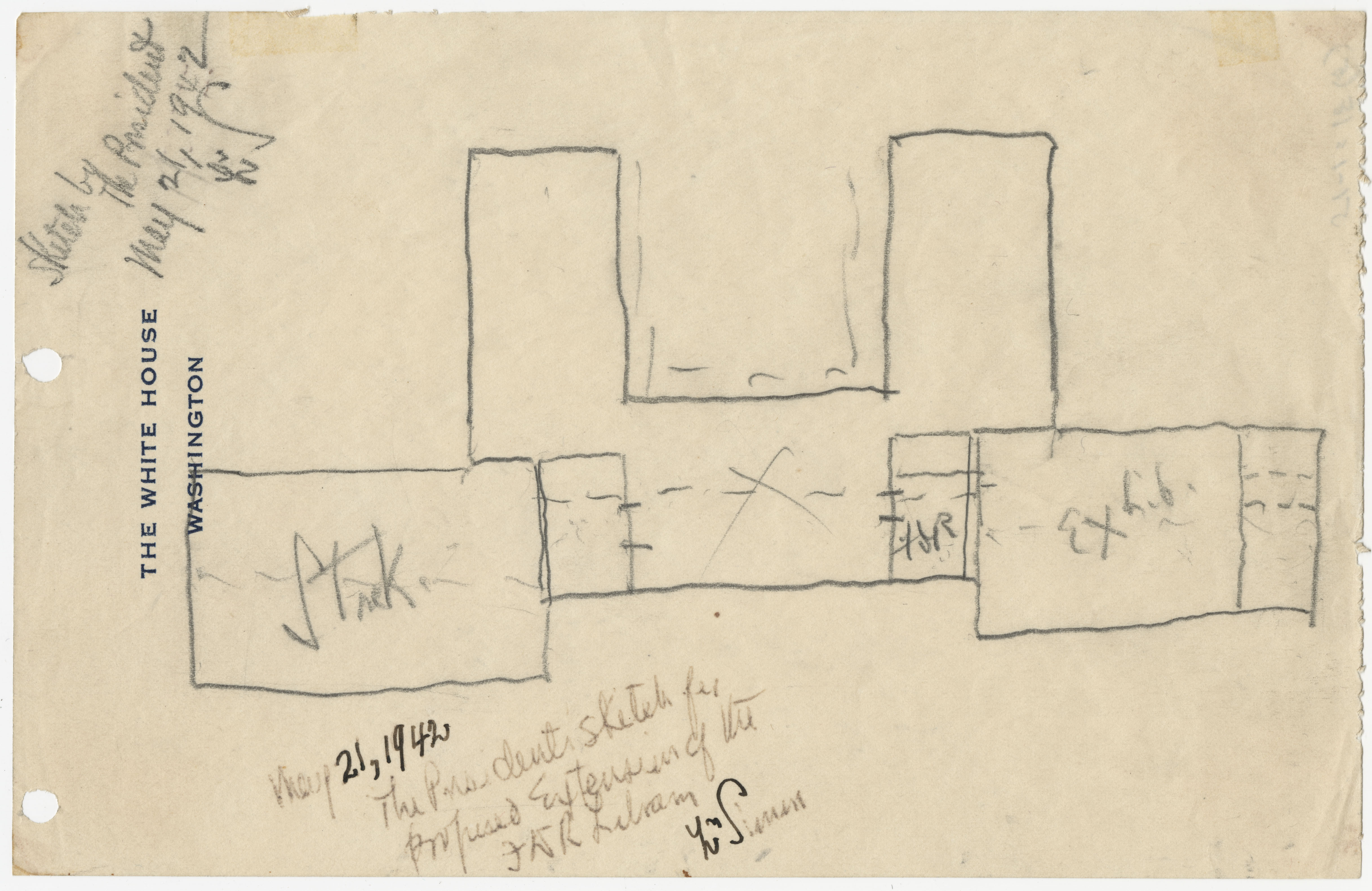 Sketch of future Library wings